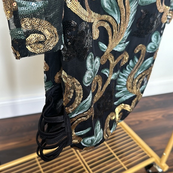 Sequin Gold, Green and Black Dress - Picture 4 of 8